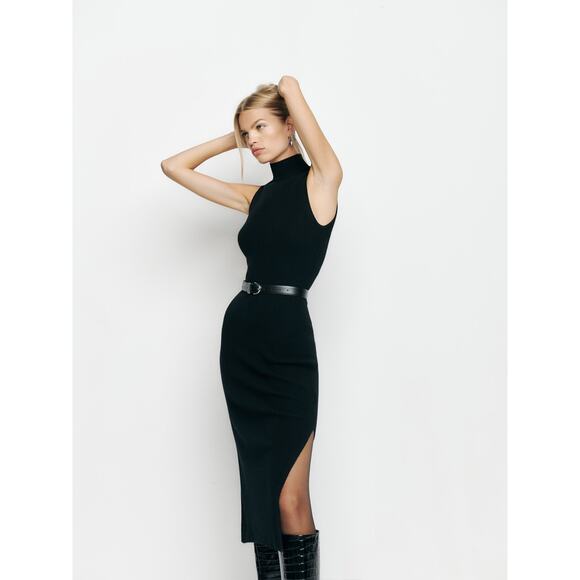 Reformation Ida Cashmere Sleeveless Sweater Dress - M